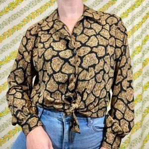 Vintage Button Down Blouse | Medium - XLarge | J3